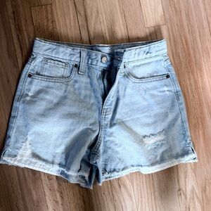 Light Blue Distressed Denim Shorts Old Navy Girls 14
